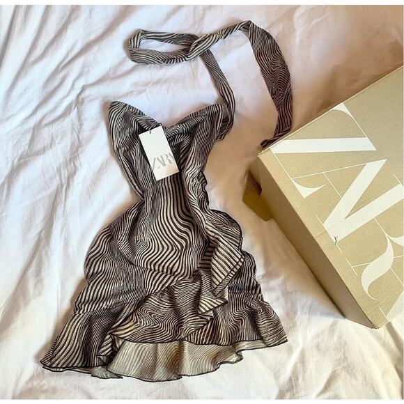 RARE!!! ZARA BLOGGER FAVE!!! Strapless Short Dress NWT - Picture 15 of 16